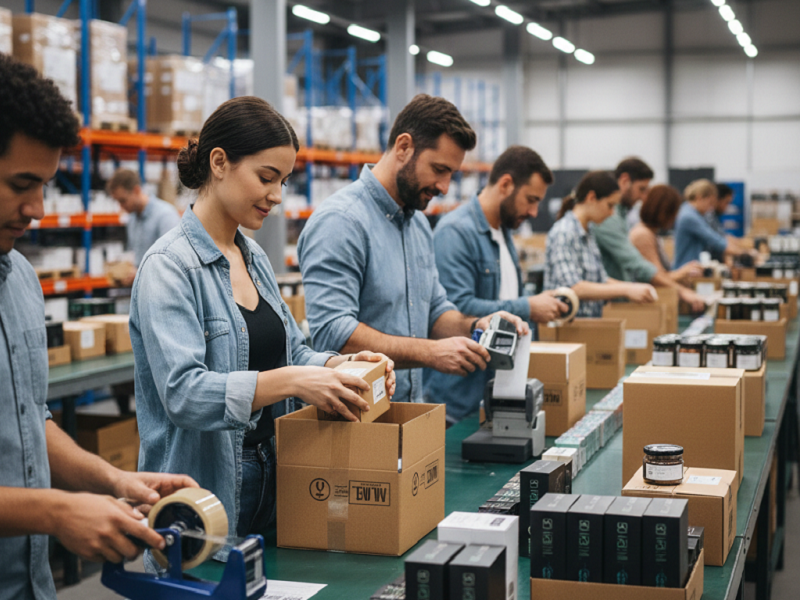 Serviço: Embalagem e Etiquetagem